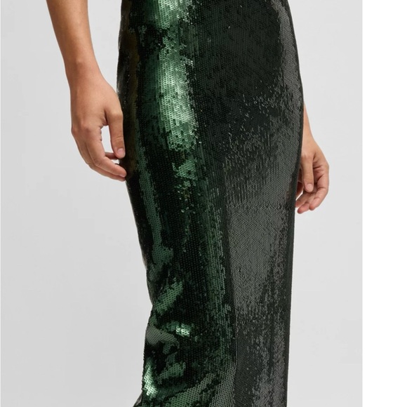 Boss Green Sequin Pencil Skirt - Picture 4 of 10